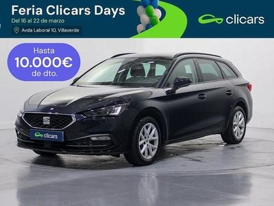 Usado Seat Leon Style 130 CV (95 kW) 2021 Azul Familiar