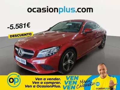 Usado Mercedes C200 184 CV (135 kW) 2018 Rojo Coupe