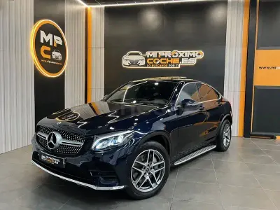 Usado Mercedes GLC250 204 CV (150 kW) 2018 Azul Coupe