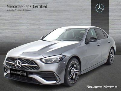 Usado Mercedes C200 AMG line 163 CV (119 kW) 2025 Gris selenita