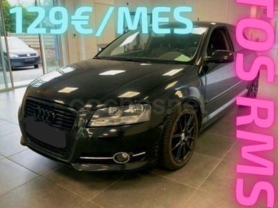 Usado Audi A3 Attraction 105 CV (77 kW) 2012 Negro Berlina