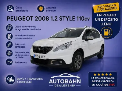 Usado Peugeot 2008 Style 110 CV (80 kW) 2016 Blanco SUV