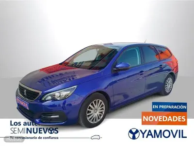 Usado Peugeot 308 Business-Line 100 CV (73 kW) 2019 Azul Familiar