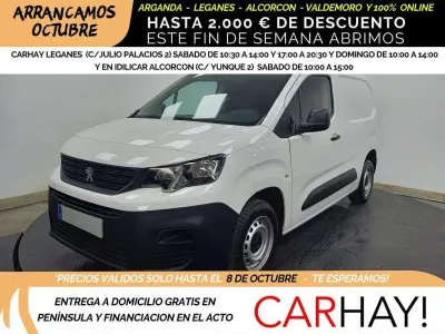 Usado Peugeot Partner 99 CV (72 kW) 2020 Blanco Monovolumen