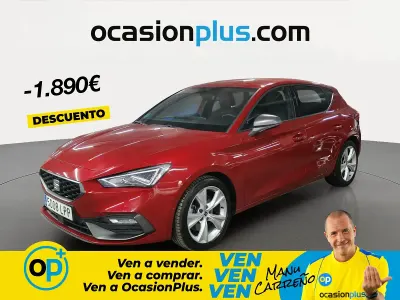 Usado Seat Leon FR 150 CV (110 kW) 2021 Rojo Berlina