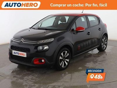 Usado Citroën C3 Feel 110 CV (80 kW) 2019 Negro Berlina