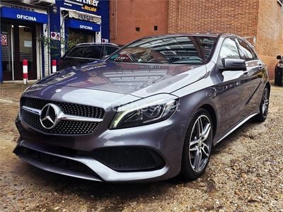 Usado Mercedes A200 AMG line 136 CV (100 kW) 2017 Gris / plata Berlina