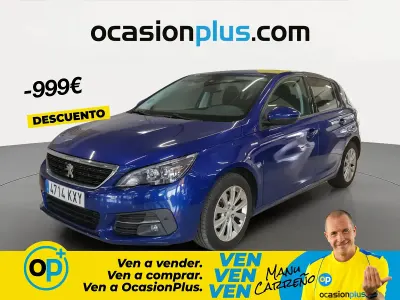 Usado Peugeot 308 Style 130 CV (95 kW) 2019 Azul Berlina