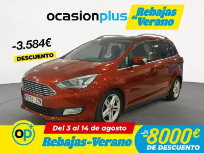 Usado Ford C-MAX Titanium 125 CV (91 kW) 2017 Rojo Monovolumen