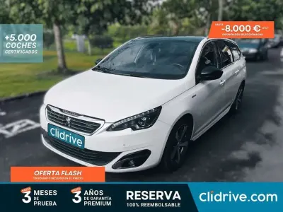 Usado Peugeot 308 SW Allure 120 CV (88 kW) 2016 Blanco Familiar
