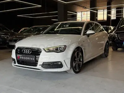 Usado Audi A3 S-Line 110 CV (80 kW) 2016 Blanco Berlina