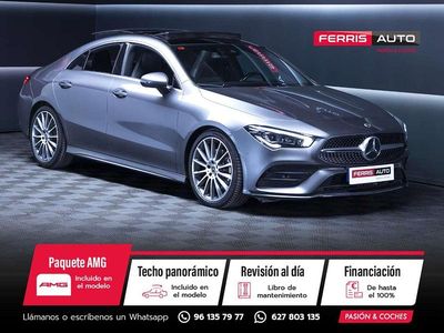 Usado Mercedes CLA200 150 CV (110 kW) 2021 Gris Coupe