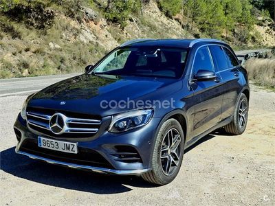 Usado Mercedes GLC220 AMG line 170 CV (125 kW) 2016 Gris / plata SUV