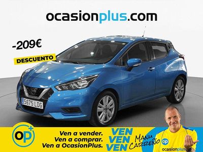 Usado Nissan Micra Acenta 100 CV (73 kW) 2019 Azul Utilitario