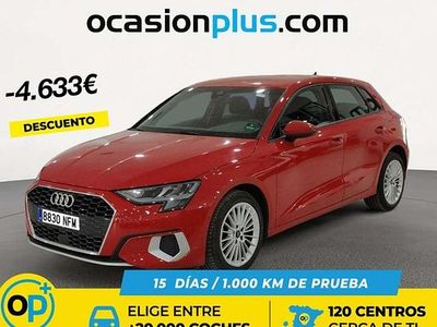 Usado Audi A3 Sportback Advanced 110 CV (80 kW) 2023 Rojo Utilitario