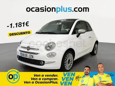 Usado Fiat 500C Lounge 69 CV (50 kW) 2017 Blanco Descapotable