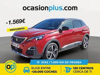 Usado Peugeot 3008 GT-line 120 CV (88 kW) 2017 Rojo SUV