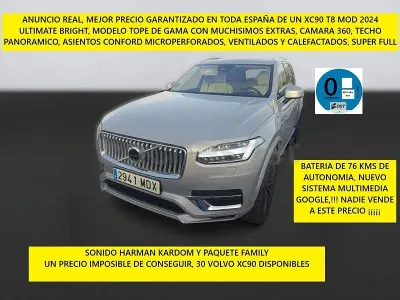 Usado Volvo XC90 Ultimate 455 CV (334 kW) 2023 Gris / plata SUV