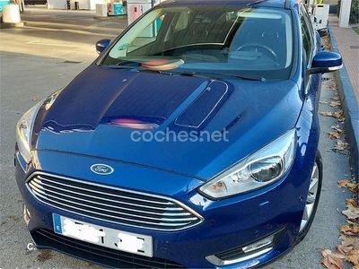 Brugt Ford Focus Titanium 125 HK (91 kW) 2015 Blå Stationcar