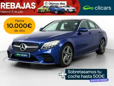 Usado Mercedes C220 194 CV (142 kW) 2019 Azul Berlina