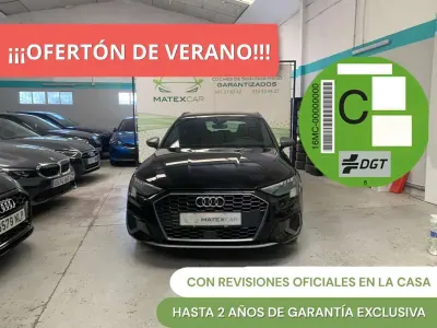 Usado Audi A3 Sportback S-Line 150 CV (110 kW) 2021 Negro Utilitario
