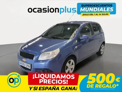 Usado Chevrolet Aveo LS 101 CV (74 kW) 2009 Azul Utilitario