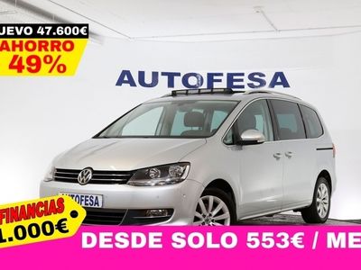 usado VW Sharan 2.0 TDI 150cv Sport 7 Plazas 5P # TECHO PANORAMICO ELECTRICO,NAVY,PARKTRONIC