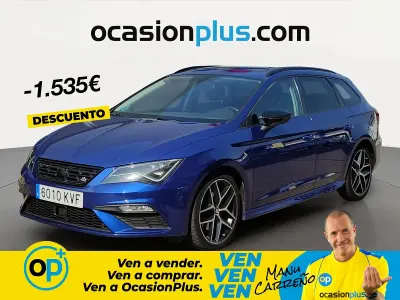 Usado Seat Leon FR 190 CV (139 kW) 2019 Azul Familiar