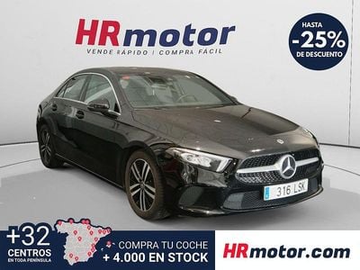 Usado Mercedes A200 163 CV (119 kW) 2021 Negro Berlina