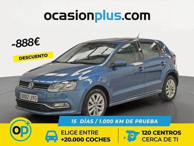 Usado VW Polo Advance 90 CV (66 kW) 2017 Azul Utilitario