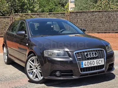 Usado Audi A3 S-Line 105 CV (77 kW) 2008 Negro Utilitario