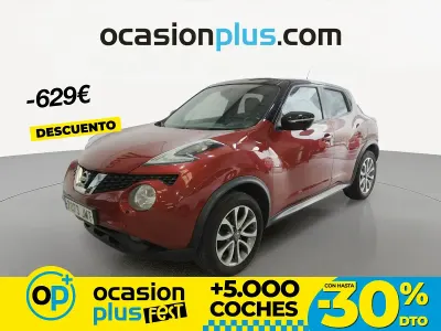 Käytetty Nissan Juke Tekna 110 HP (80 kW) 2016 Punainen Katumaasturi