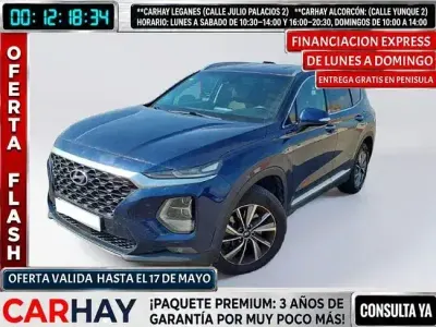 Usado Hyundai Santa Fe 200 HP (147 kW) 2020 Azul SUV