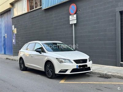 Usado Seat Leon ST CONNECT 110 CV (80 kW) 2016 Blanco Familiar