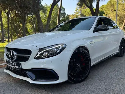 Usado Mercedes C63S AMG AMG 510 CV (375 kW) 2015 Blanco Berlina