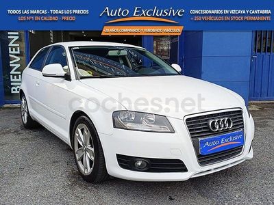 Usado Audi A3 Ambition 105 CV (77 kW) 2009 Blanco Berlina