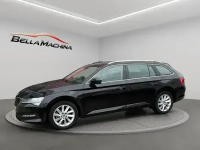 Occasion Skoda Superb Ambition 122 PK (89 kW) 2021 Zwart Stationwagen