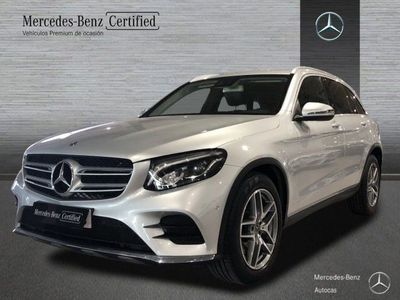 Plata iridio Usado 2018 Mercedes GLC220 AMG line | 35.900 € (Caro)