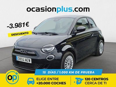 Negro Usado 2022 Fiat 500e Action Utilitario | 12.450 € (Precio justo)