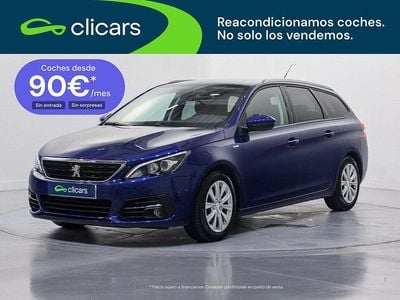 Usado Peugeot 308 SW Style 130 CV (95 kW) 2018 Azul Familiar