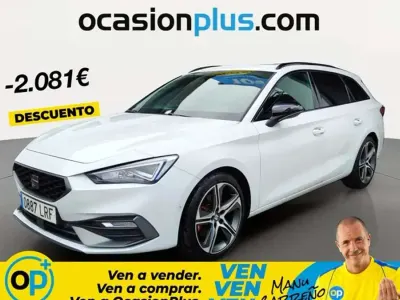 Usado Seat Leon ST FR 150 CV (110 kW) 2021 Blanco Familiar