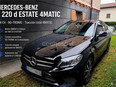 Usado Mercedes C220 170 CV (125 kW) 2019 Negro Familiar