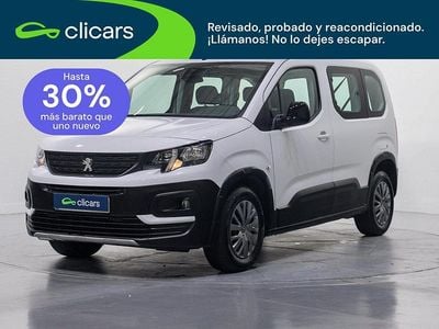 Usado Peugeot Rifter Active 100 CV (73 kW) 2022 Negro Monovolumen
