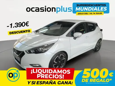 Usado Nissan Micra Acenta 92 CV (67 kW) 2021 Blanco Utilitario