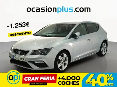 Usado Seat Leon FR 125 CV (91 kW) 2018 Gris Berlina