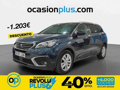 Usado Peugeot 5008 Active 120 CV (88 kW) 2017 Azul Monovolumen