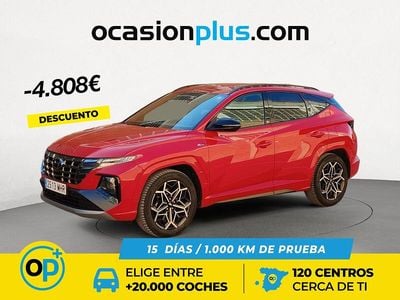 Rojo Usado 2023 Hyundai Tucson N Line SUV | 22.750 € (Precio justo)