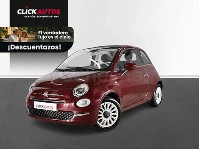Usado Fiat 500C Dolcevita 70 CV (51 kW) 2021 Granate Descapotable