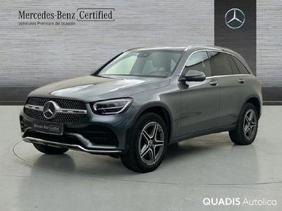 Usado Mercedes GLC300e AMG line 320 CV (235 kW) 2022 Gris selenita SUV