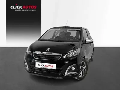 Usado Peugeot 108 Allure 72 CV (52 kW) 2021 Negro Utilitario